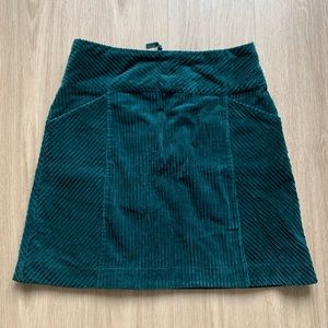 Anthropologie Dark Green Mini Skirt (Size US 4)